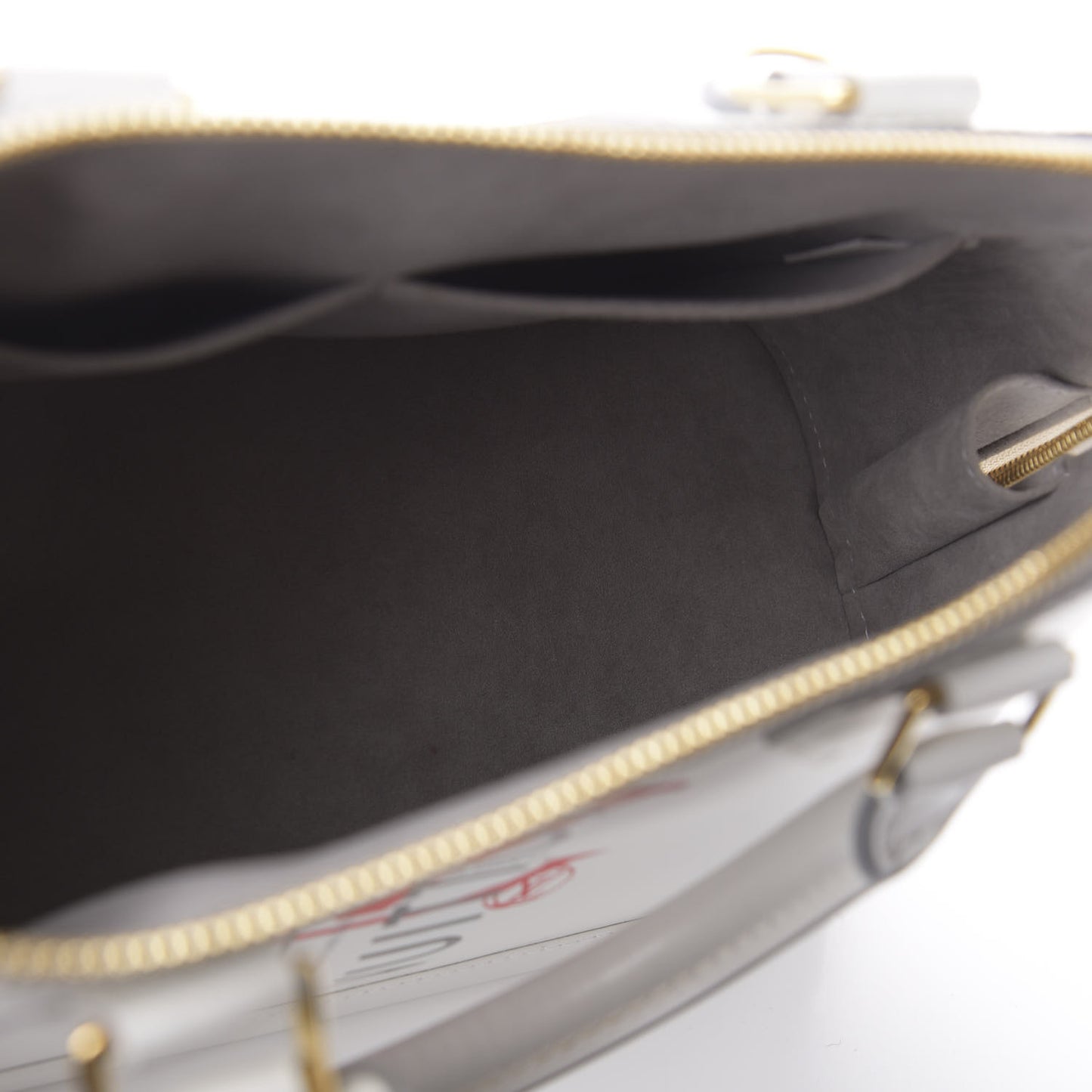 Smooth Calfskin Signature Alma PM White