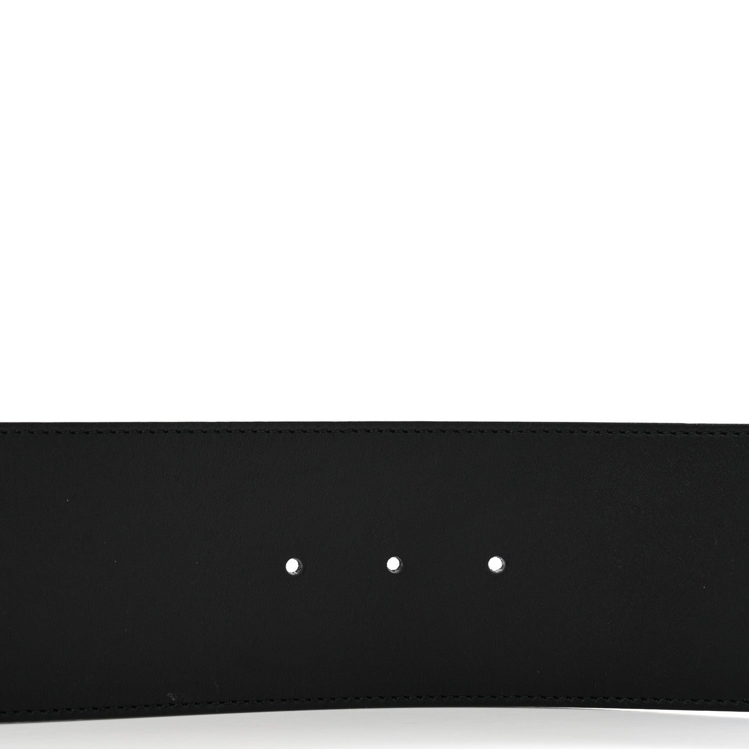 Gucci Moon Calfskin Pearl Double G 70mm Belt 90 36 Black Cream 3 of 5