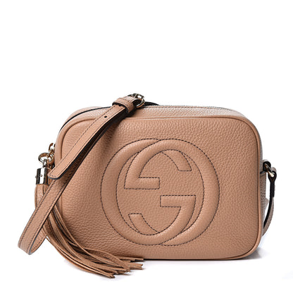 Gucci Pebbled Calfskin Small Soho Disco Bag Rose Beige 1 of 9