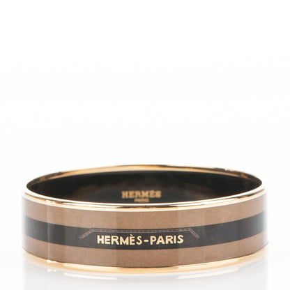 Hermes Enamel Printed Wide Sangles Bracelet 70 1 of 5