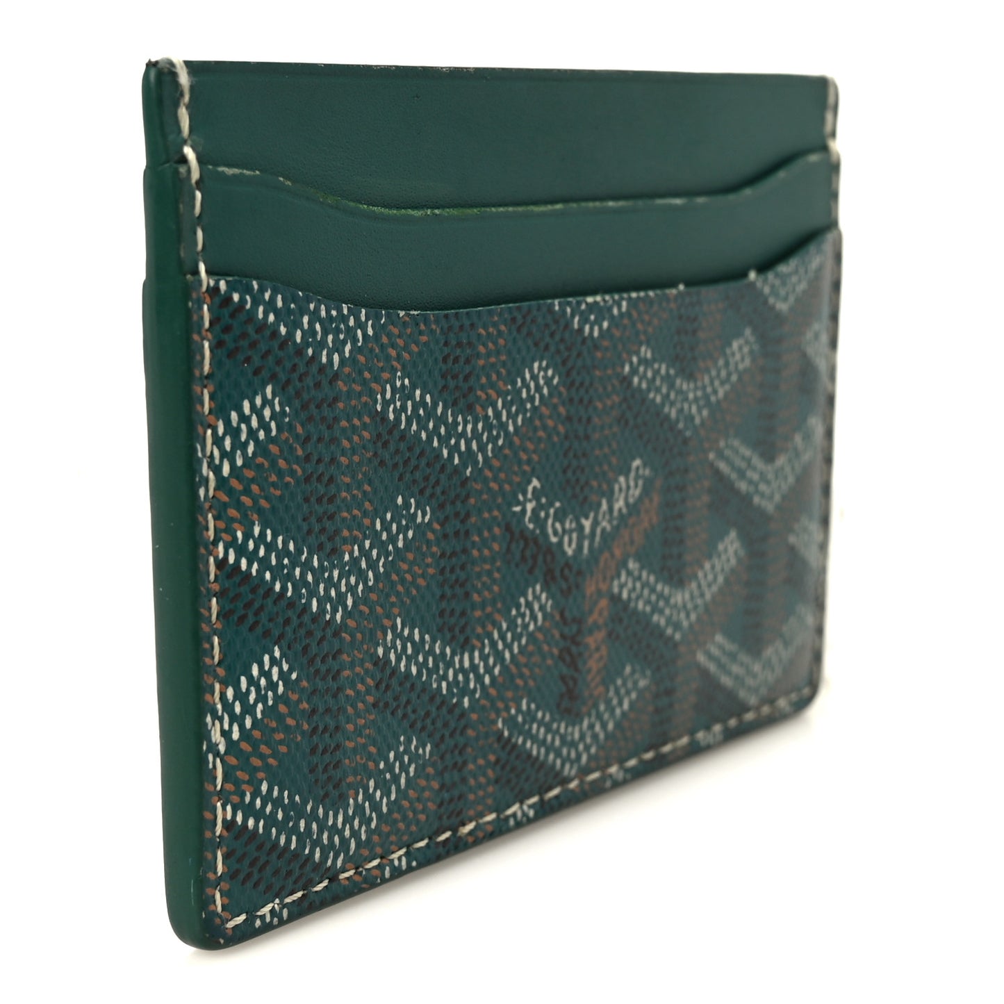 Goyardine Saint Sulpice Card Holder Green