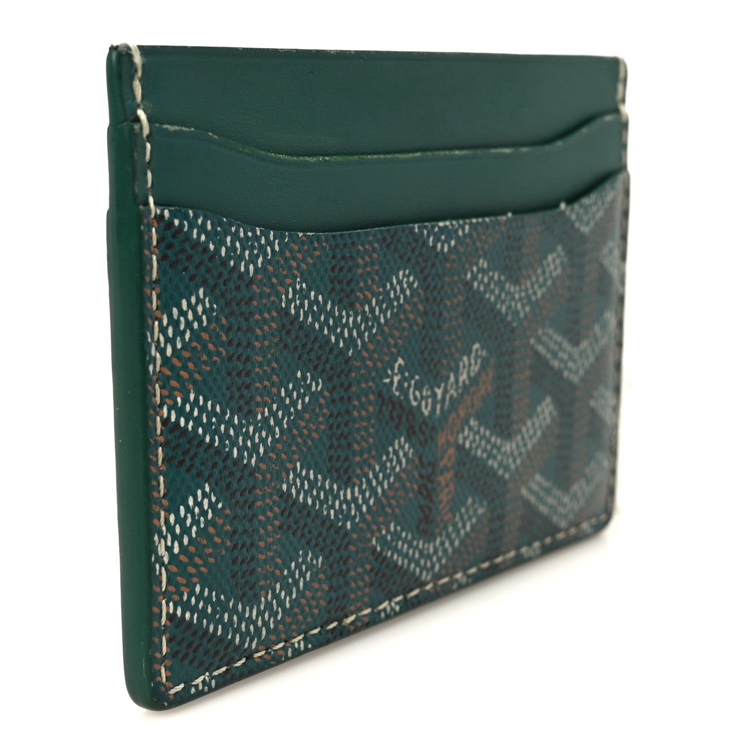 Goyard Goyardine Saint Sulpice Card Holder Green 3 of 11