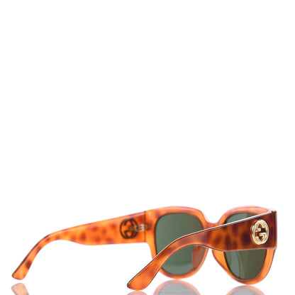 Gucci Acetate Square Frame Sunglasses GG0142SA Tortoise 4 of 7