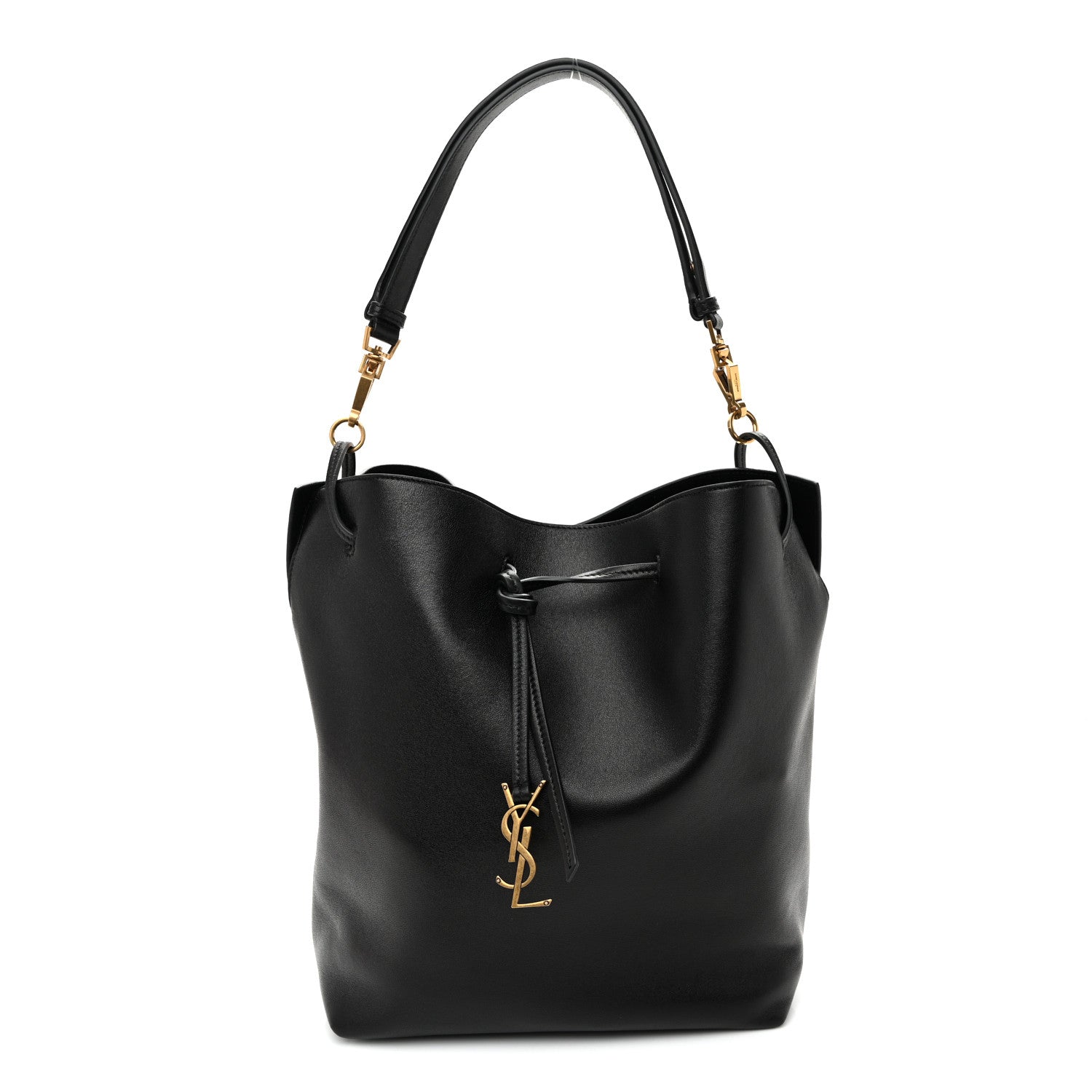 Saint Laurent Lambskin Paris VII Pochon Black 1 of 9