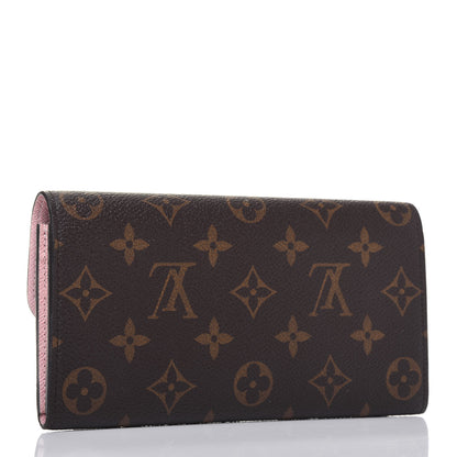 Louis Vuitton Monogram Emilie Wallet Rose Ballerine 3 of 20