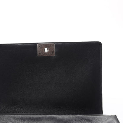 Chanel Calfskin Quilted Large Boy Flap Black 9 of 13