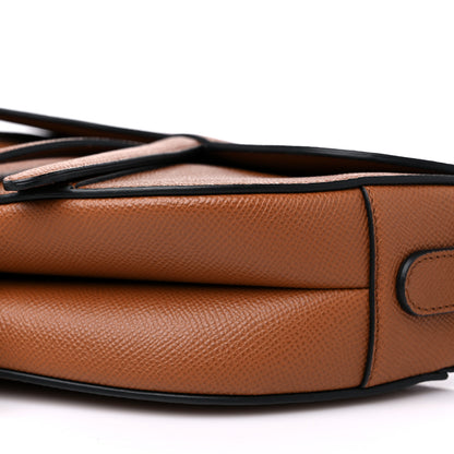 Christian Dior Grained Calfskin Saddle Bag Camello 8 of 8