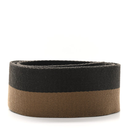 Fendi FEND Canvas Calfskin Strap You Beige Brown 2 of 3