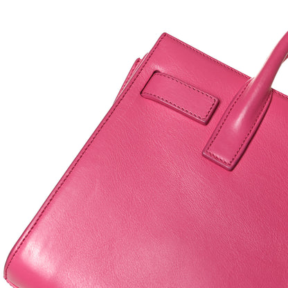 Saint Laurent Calfskin Nano Sac De Jour Lipstick Fuchsia 15 of 15