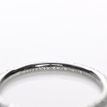 Tiffany 18K White Gold Diamond Metro Ring 4 4 of 6