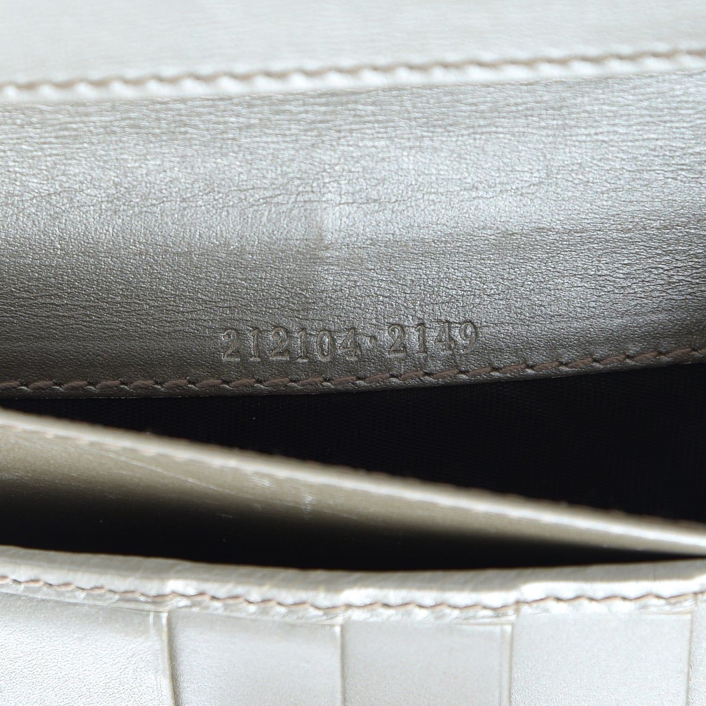 Imprime Monogram GG Pierce Continental Flap Wallet Silver