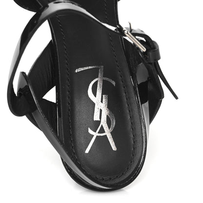 Saint Laurent Patent Tribute 75 Platform Sandals 36.5 Navy 7 of 10
