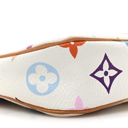 Louis Vuitton Monogram Multicolor Pochette Accessories White 9 of 13