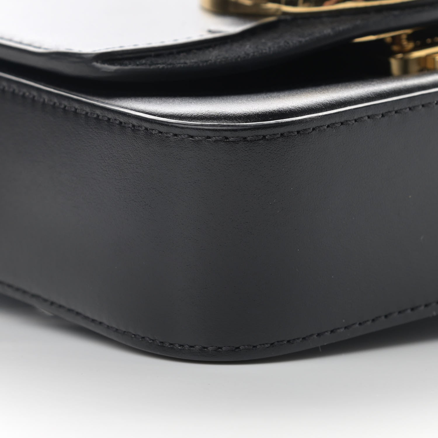 Chloe Shiny Calfskin Suede Mini C Double Carry Black 9 of 14