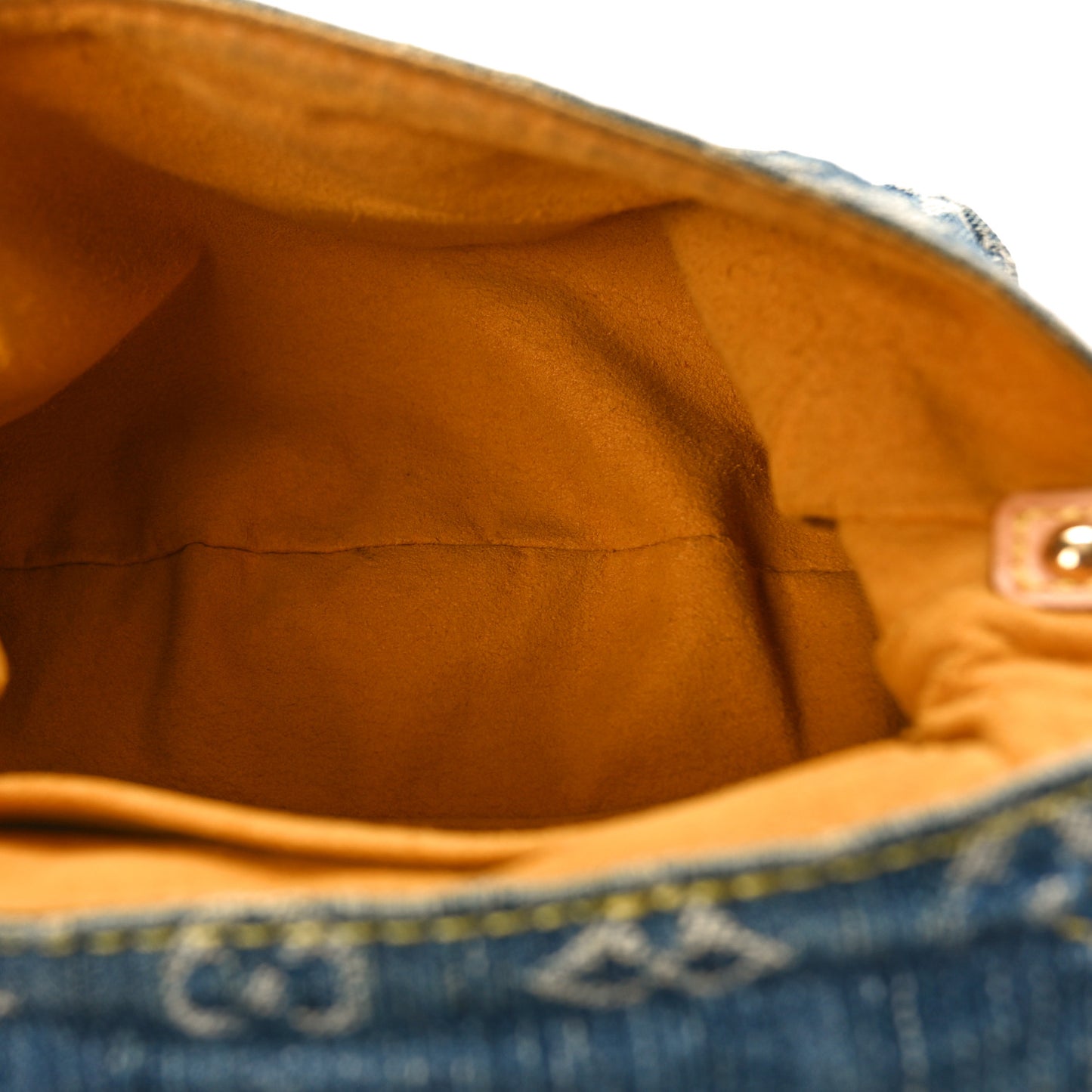 Monogram Denim Mini Pleaty Blue
