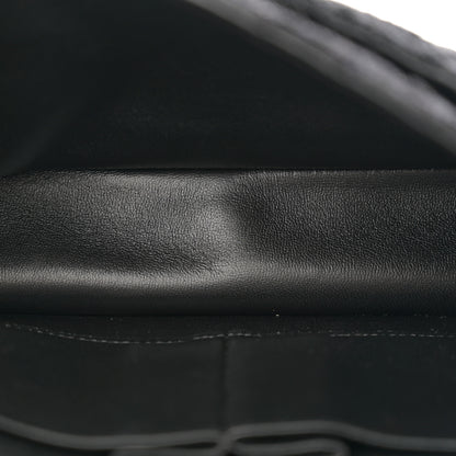 Chanel Tweed Quilted Medium Double Flap Black 5 of 13