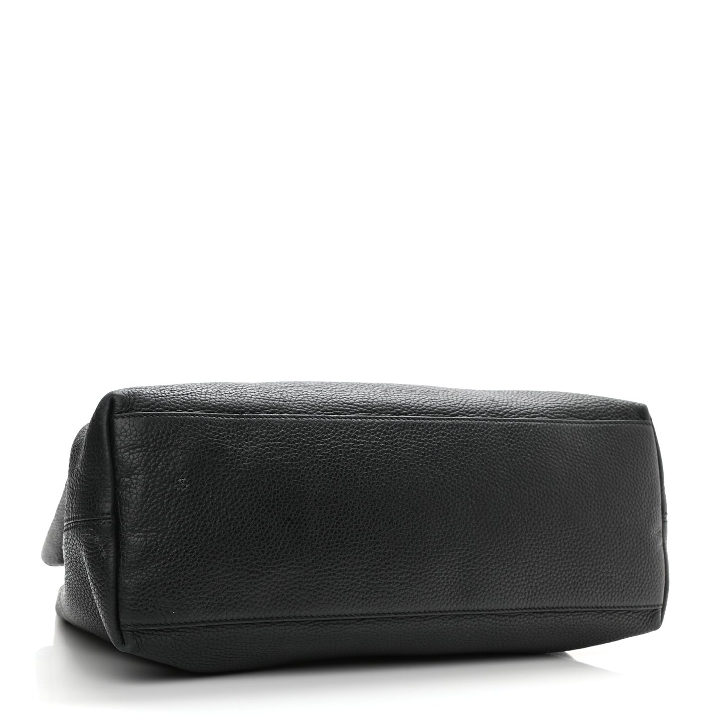 Pebbled Calfskin Medium Soho Chain Shoulder Bag Black