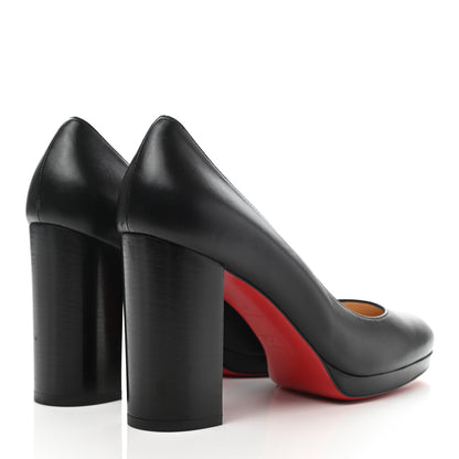 Christian Louboutin Nappa Kabetts 100 Pumps 38 Black Lucido 4 of 11