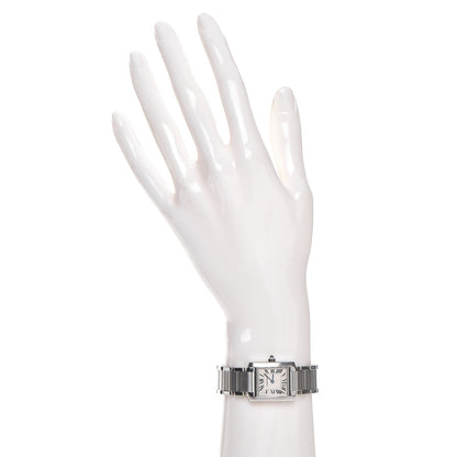 Cartier Stainless Steel 20mm Tank Francaise Quartz Watch 2 of 8