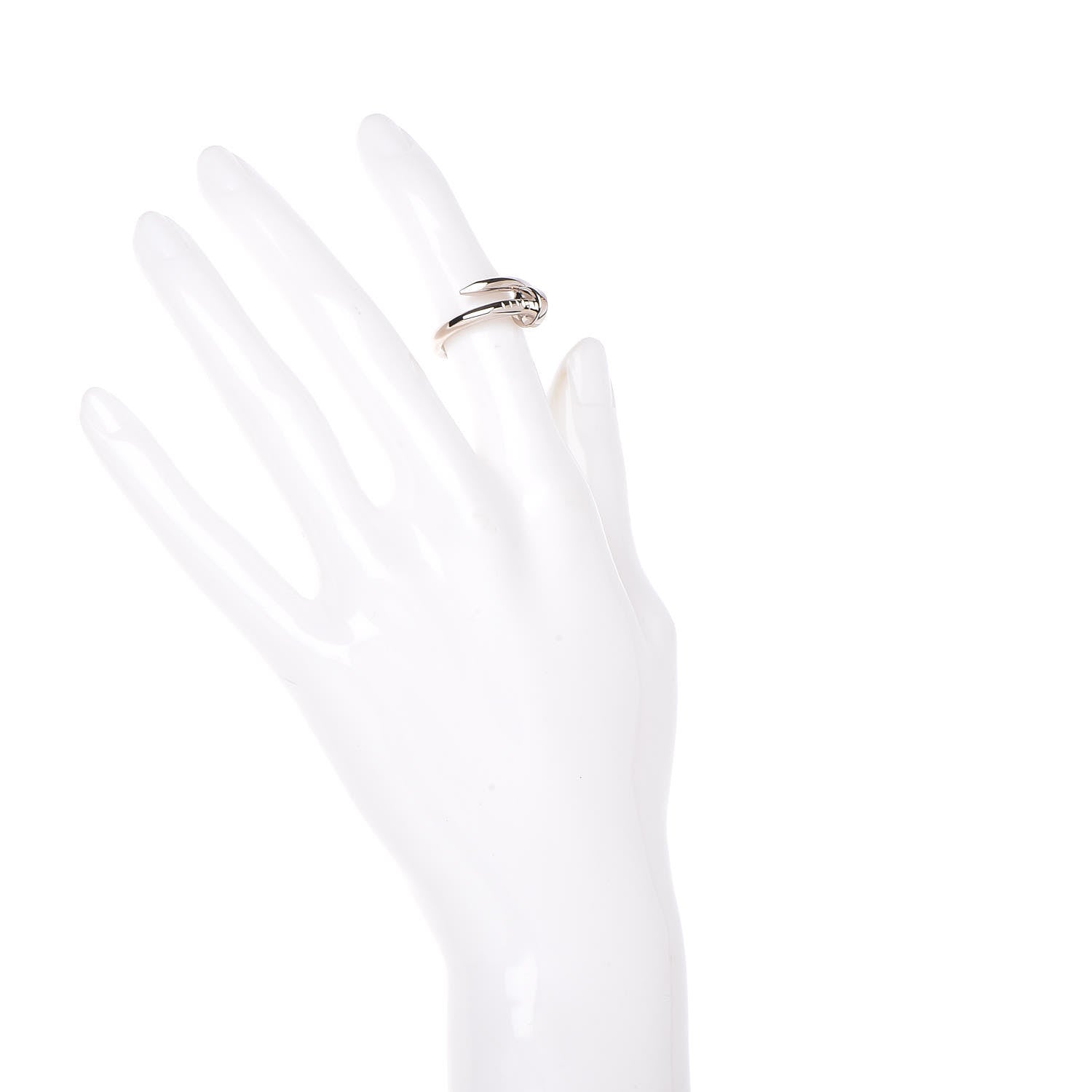 Cartier 18K White Gold Juste Un Clou Ring 52 6 3 of 5