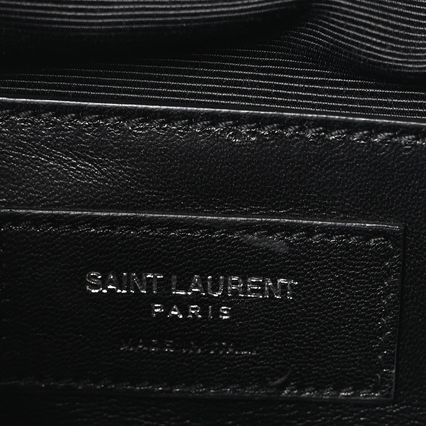 Calfskin Fringe Small Monogram Satchel Black