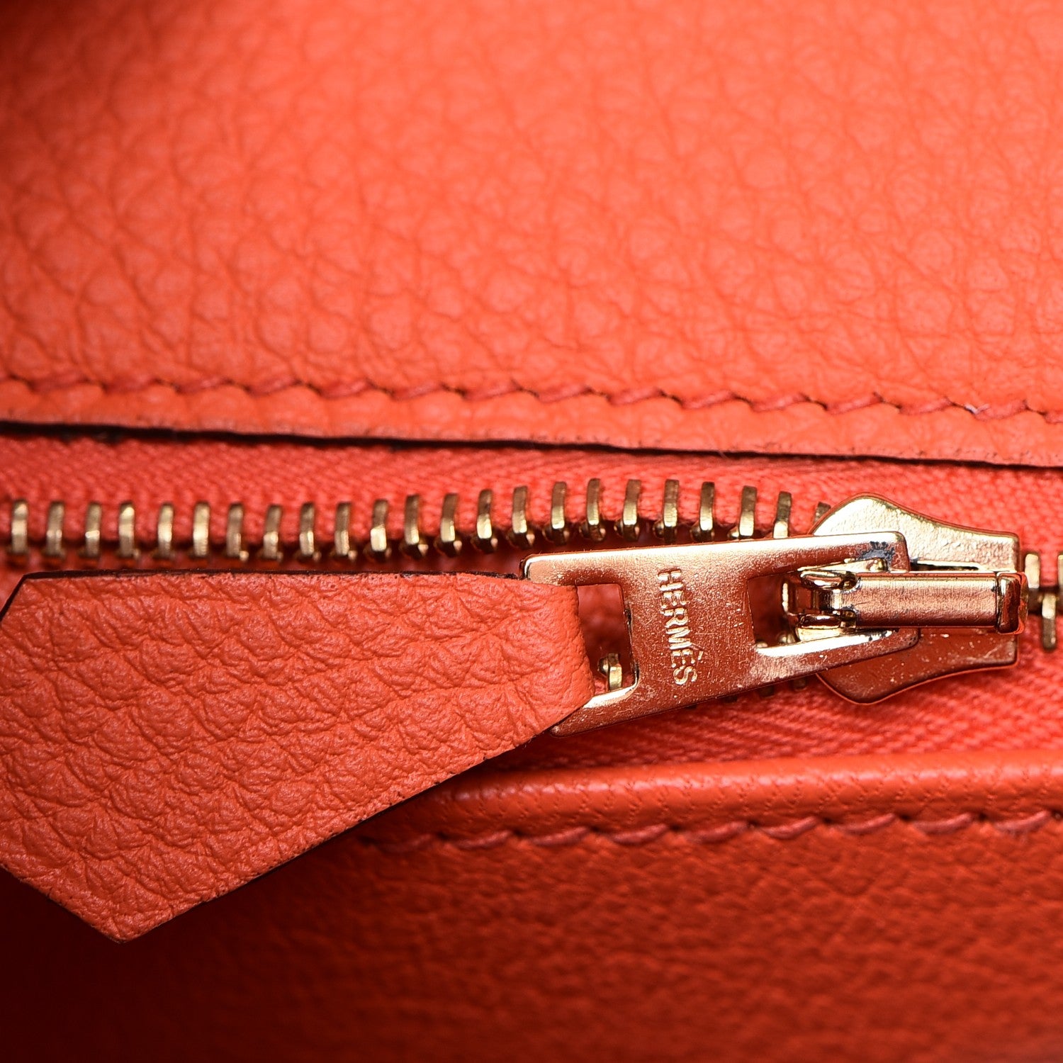 Hermes Togo Kelly Retourne 28 Orange Poppy 26 of 31