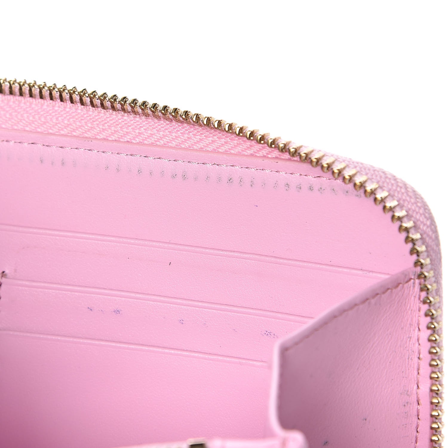 Versace Vitello Palazzo Medusa Zip Around Wallet Pink 8 of 10