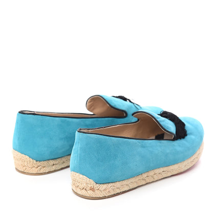 Christian Louboutin Suede Spanish Cheetah Flat Espadrilles 40 Riviera 4 of 7