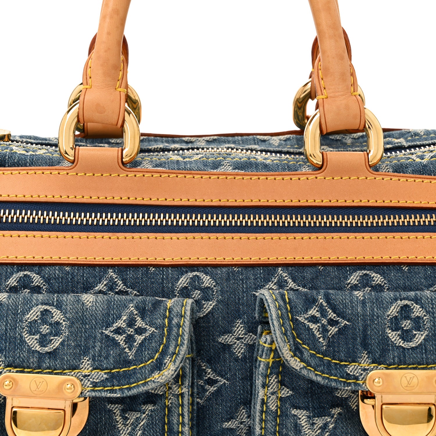 Louis Vuitton Monogram Denim Neo Speedy Blue 7 of 10