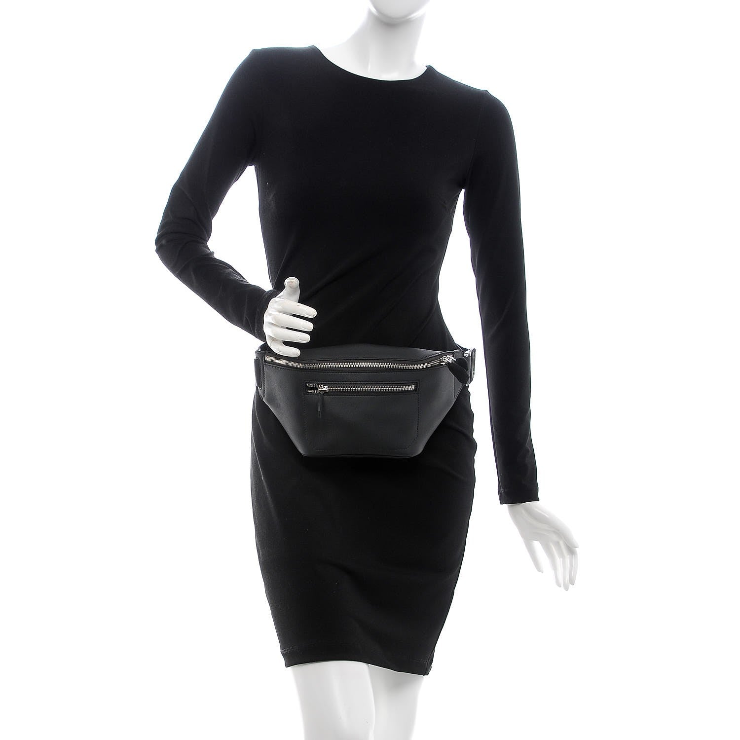 Hermes Taurillon Cristobal Citide Belt Bag PM Plomb 2 of 8