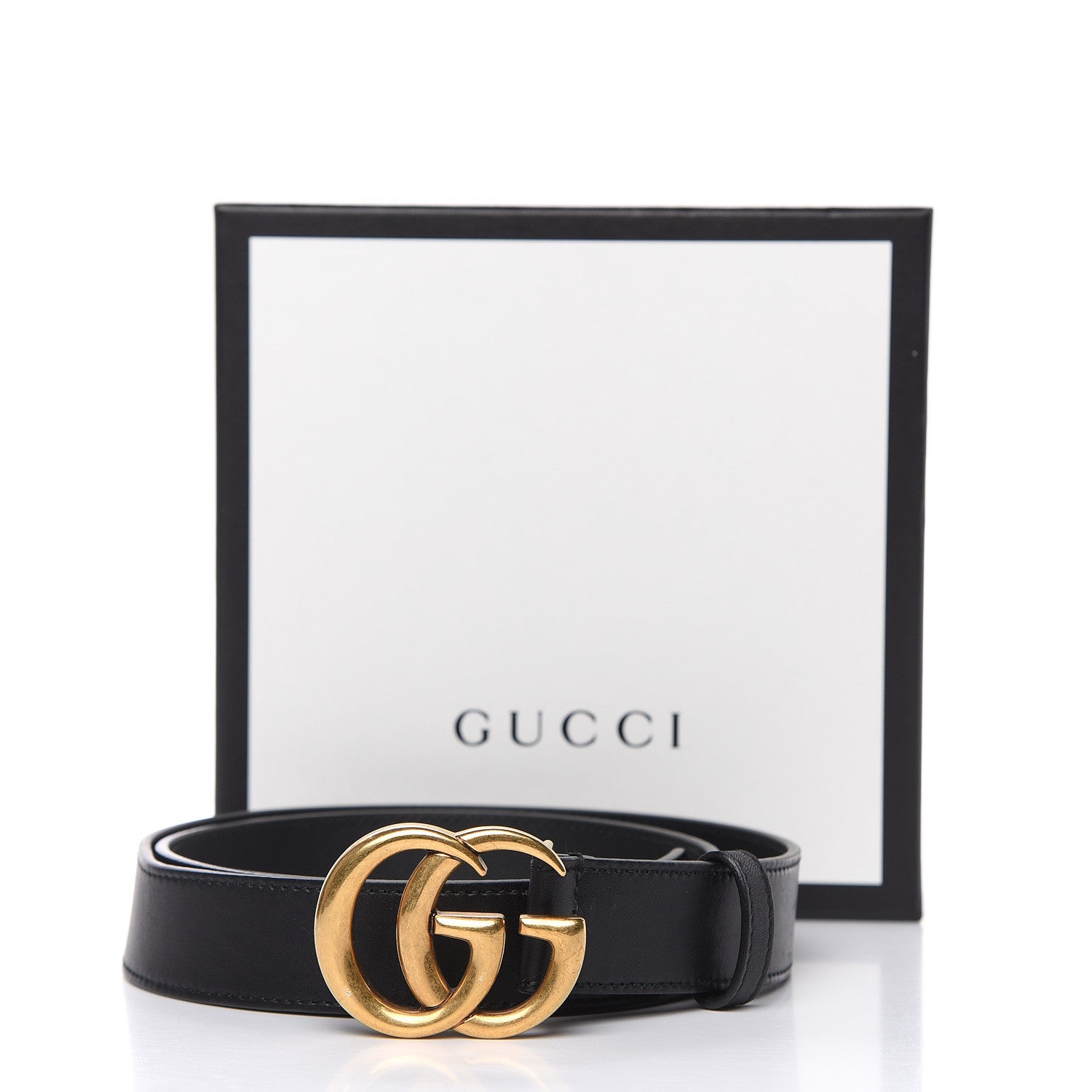Gucci Calfskin Double G 30mm Belt 90 36 Black 7 of 7