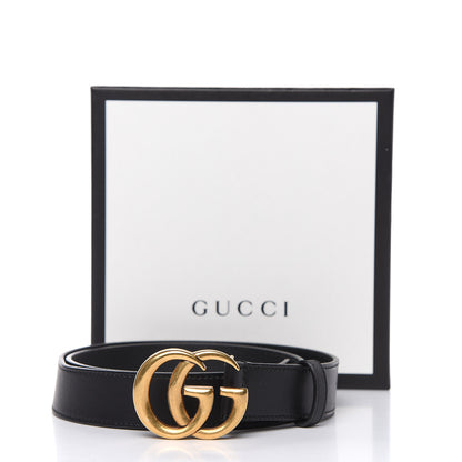 Gucci Calfskin Double G 30mm Belt 90 36 Black 7 of 7
