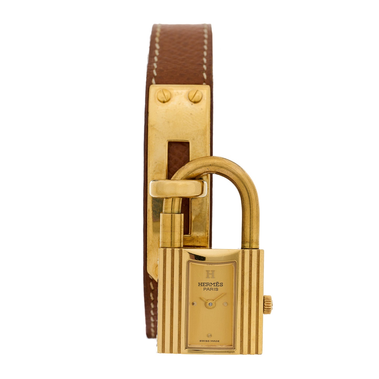 Stainless Steel Epsom 20mm Kelly Cadena Quartz Watch Gold