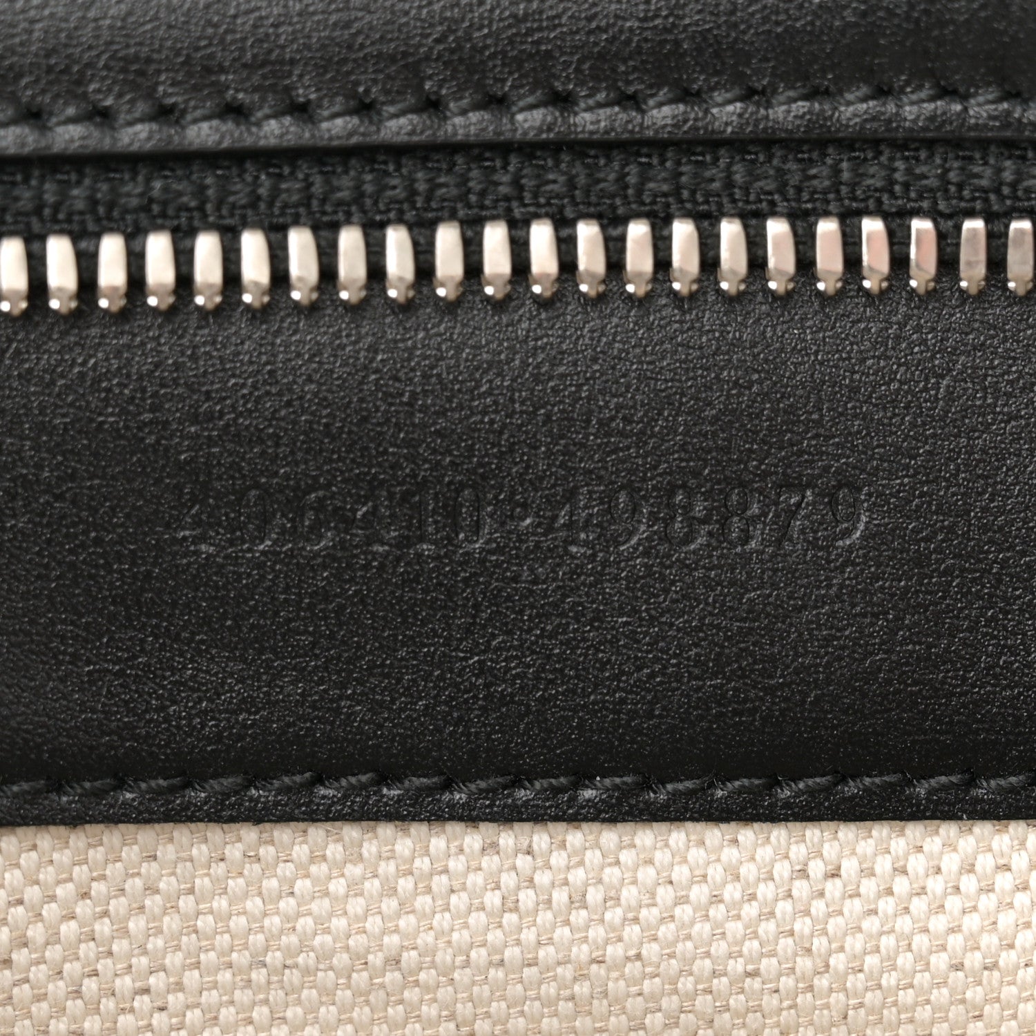 Gucci Calfskin GG Tennis Embossed Small Flat Messenger Bag Black 7 of 10