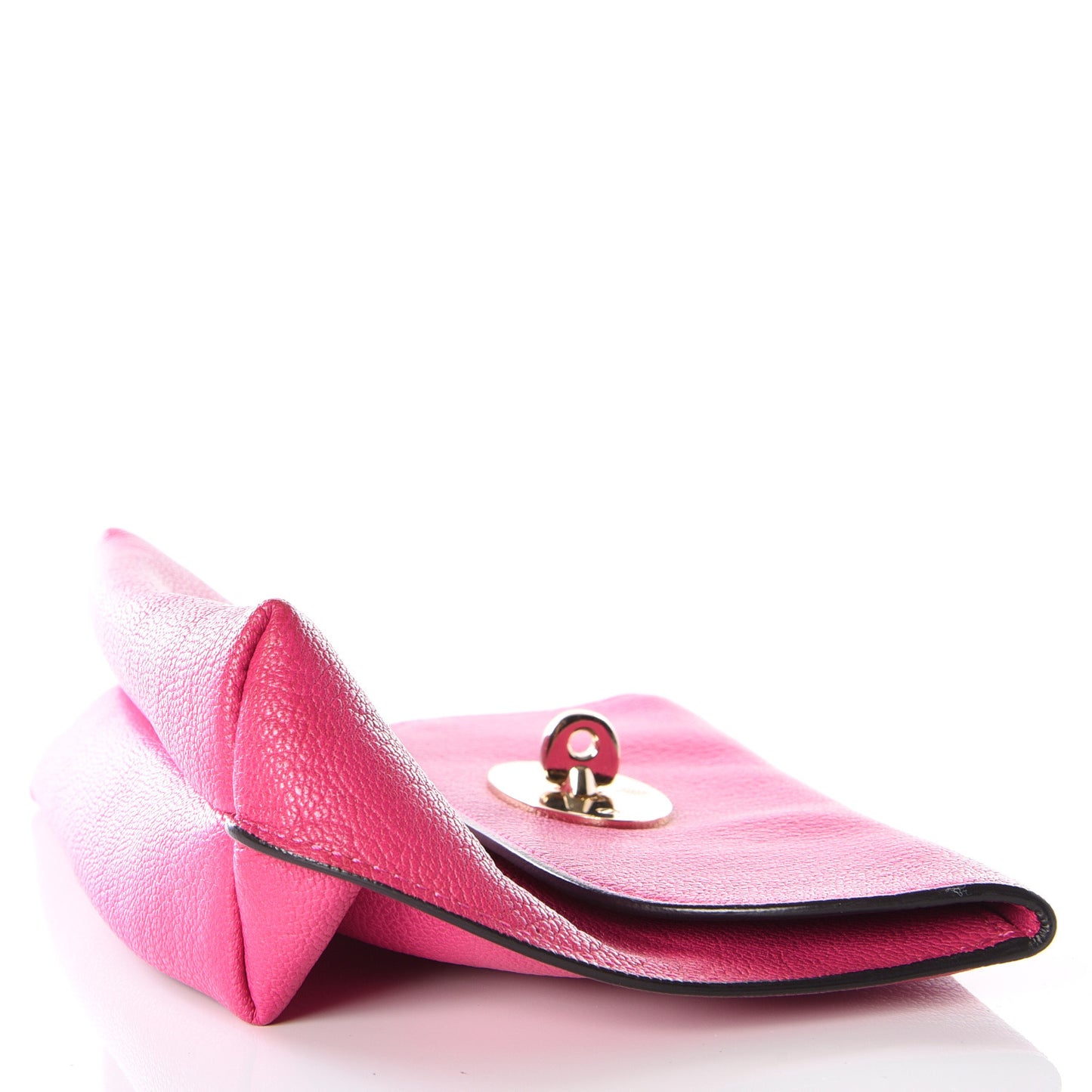 Classic Grain Calfskin Darley Cosmetic Pouch Pink