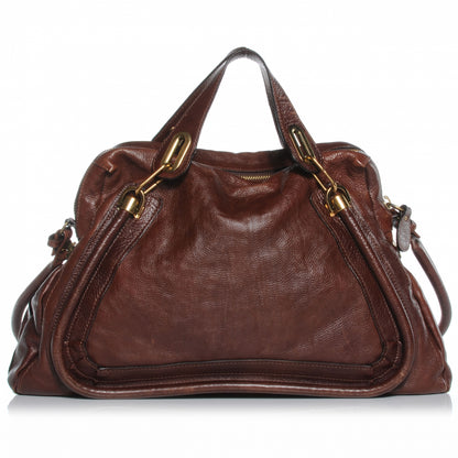 Chloe Calfskin Large Paraty Chocolate 1 of 11