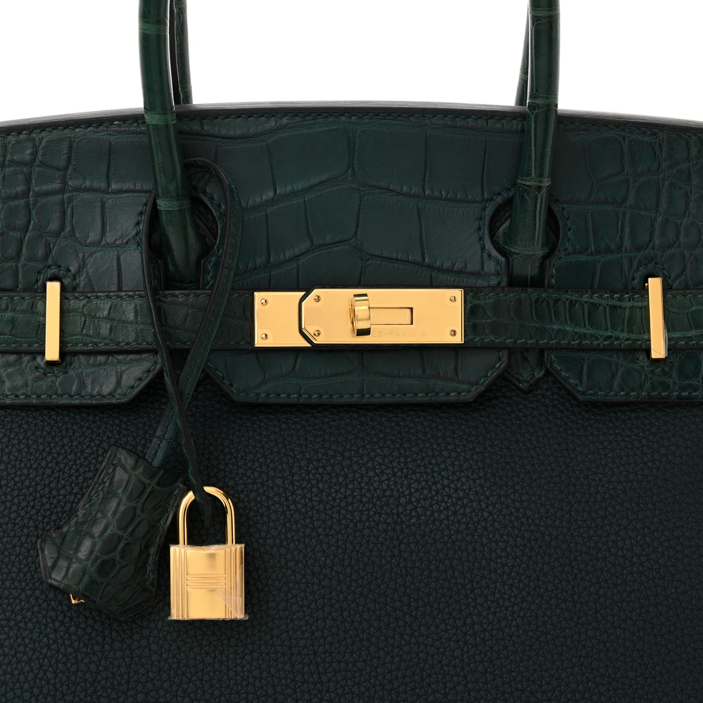 Togo Matte Alligator Birkin Touch 30 Vert Cypress