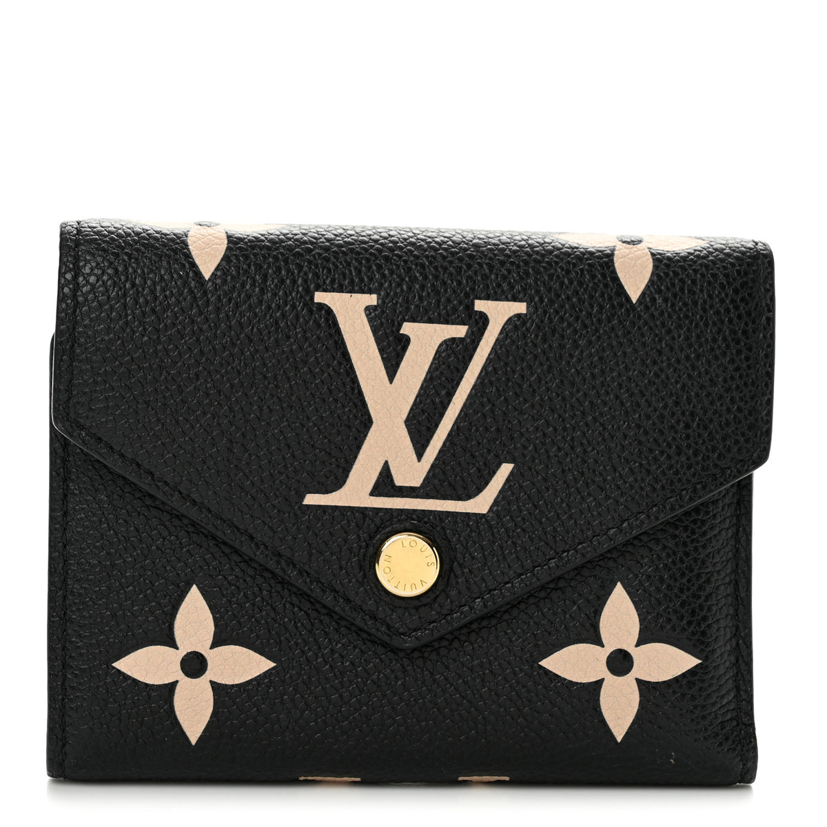 Empreinte Monogram Giant Victorine Wallet Black Beige