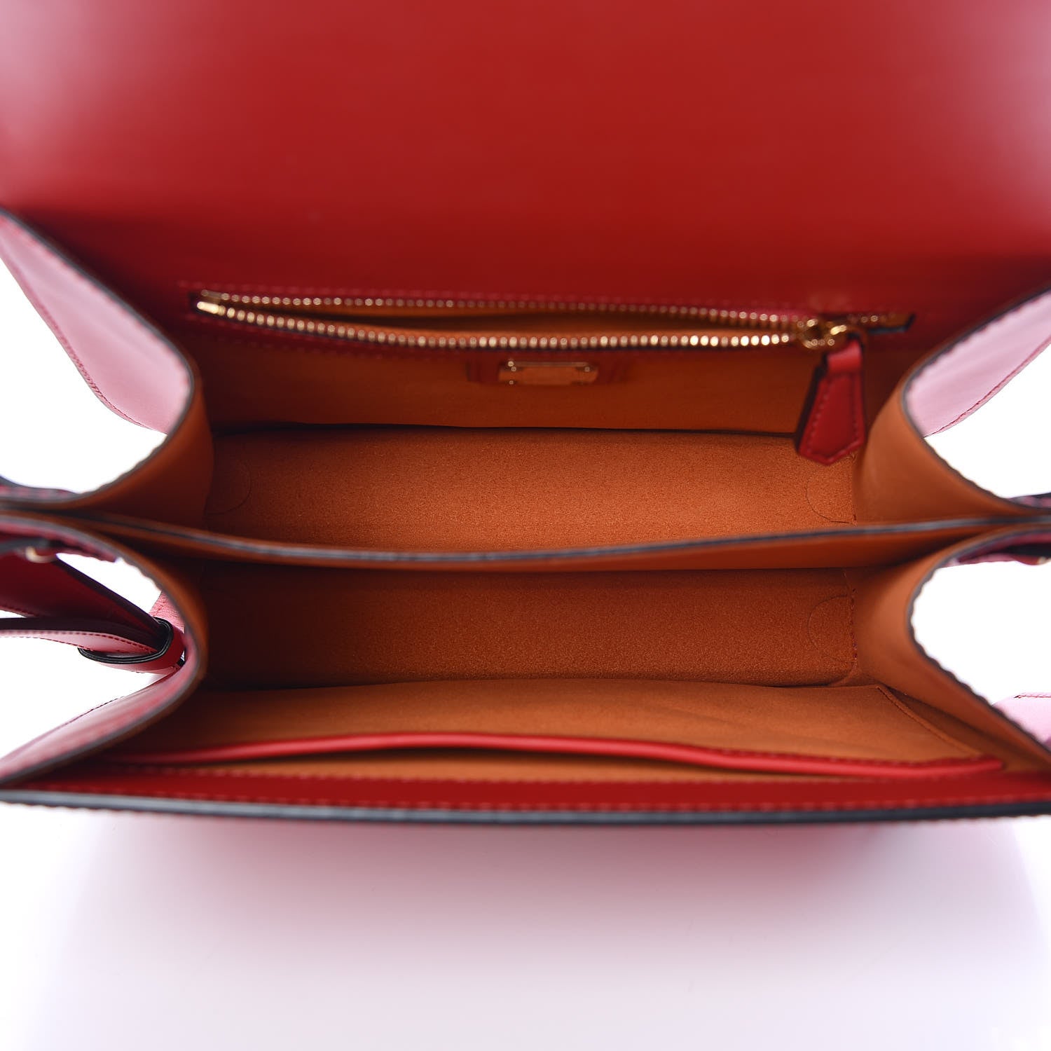 MCM Calfskin Patricia Crossbody Bag Red 5 of 9