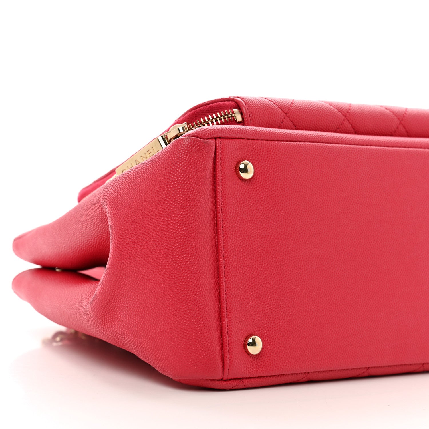 Chanel Caviar Quilted Small Business Affinity Shopping Bag Red 9 of 11