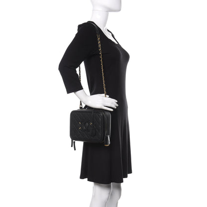 Chanel Caviar Quilted Medium CC Filigree Vanity Case Black 2 of 10