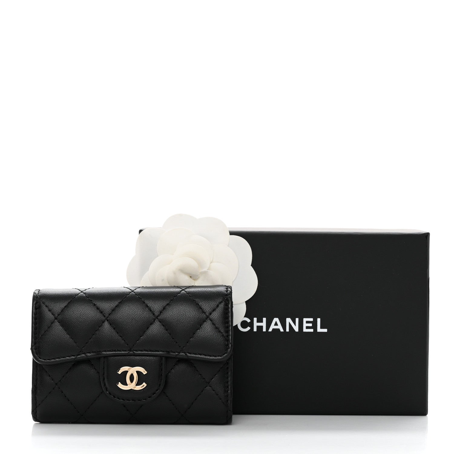 Chanel Lambskin Quilted 4 Key Holder Black 11 of 11