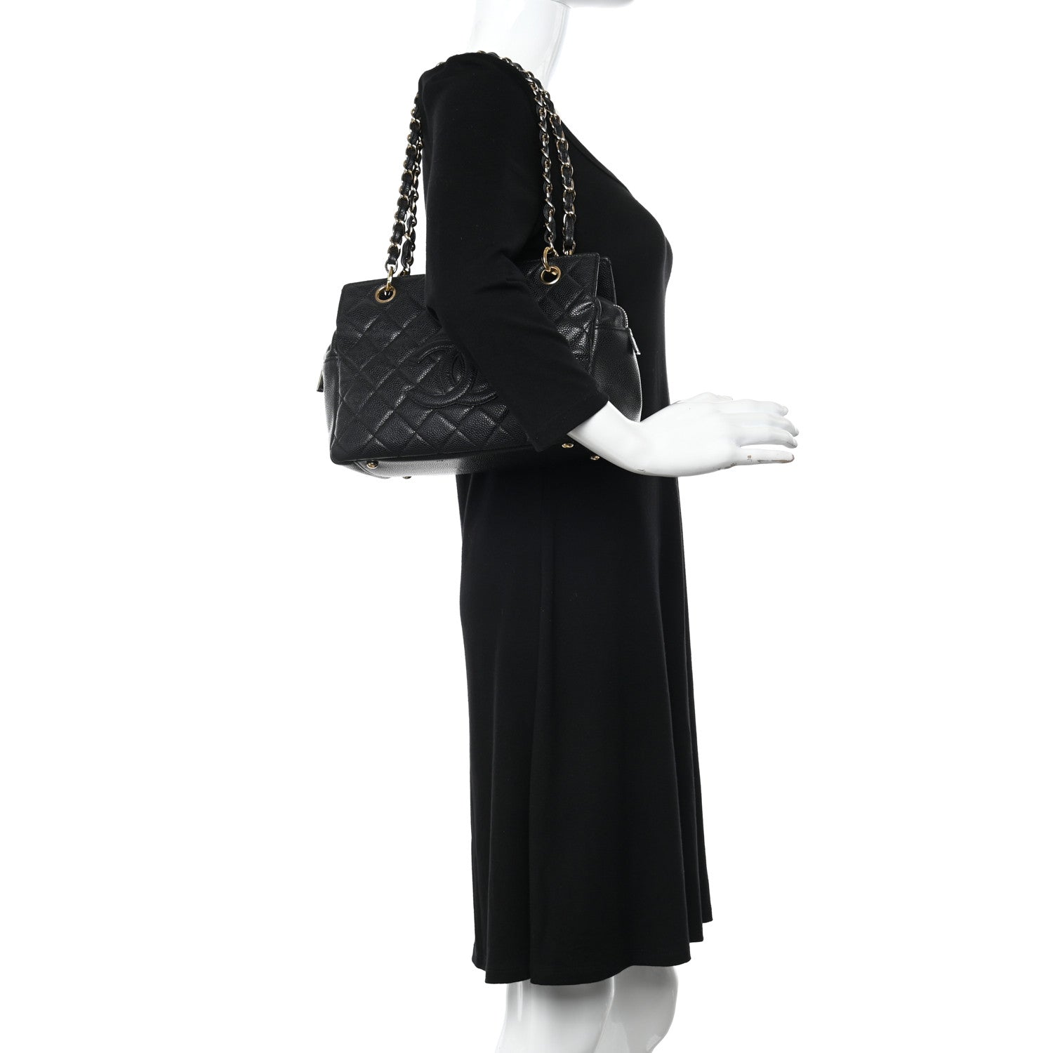 Chanel Caviar Quilted Petit Timeless Tote PTT Black 1 of 15