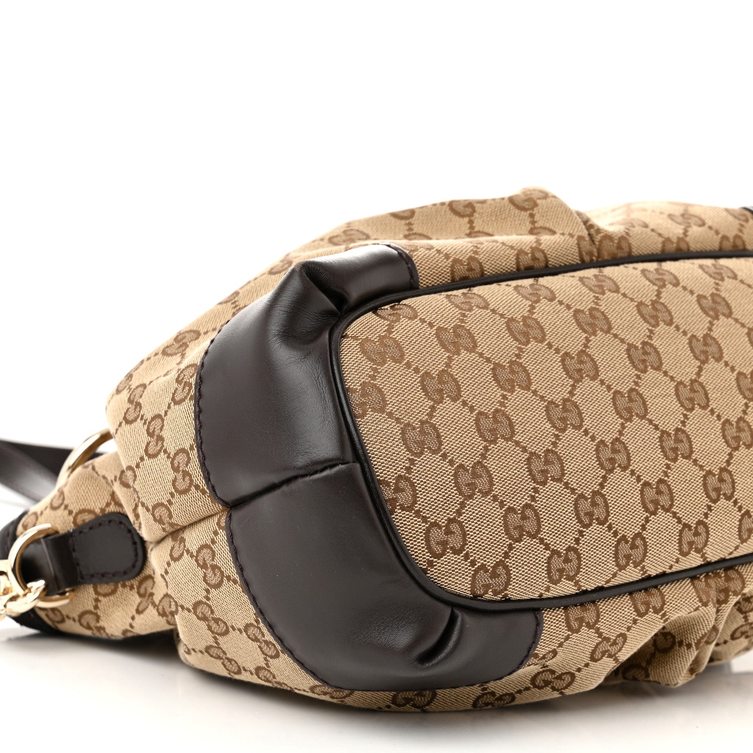 Gucci Monogram Medium Sukey Top Handle Dark Brown 9 of 11