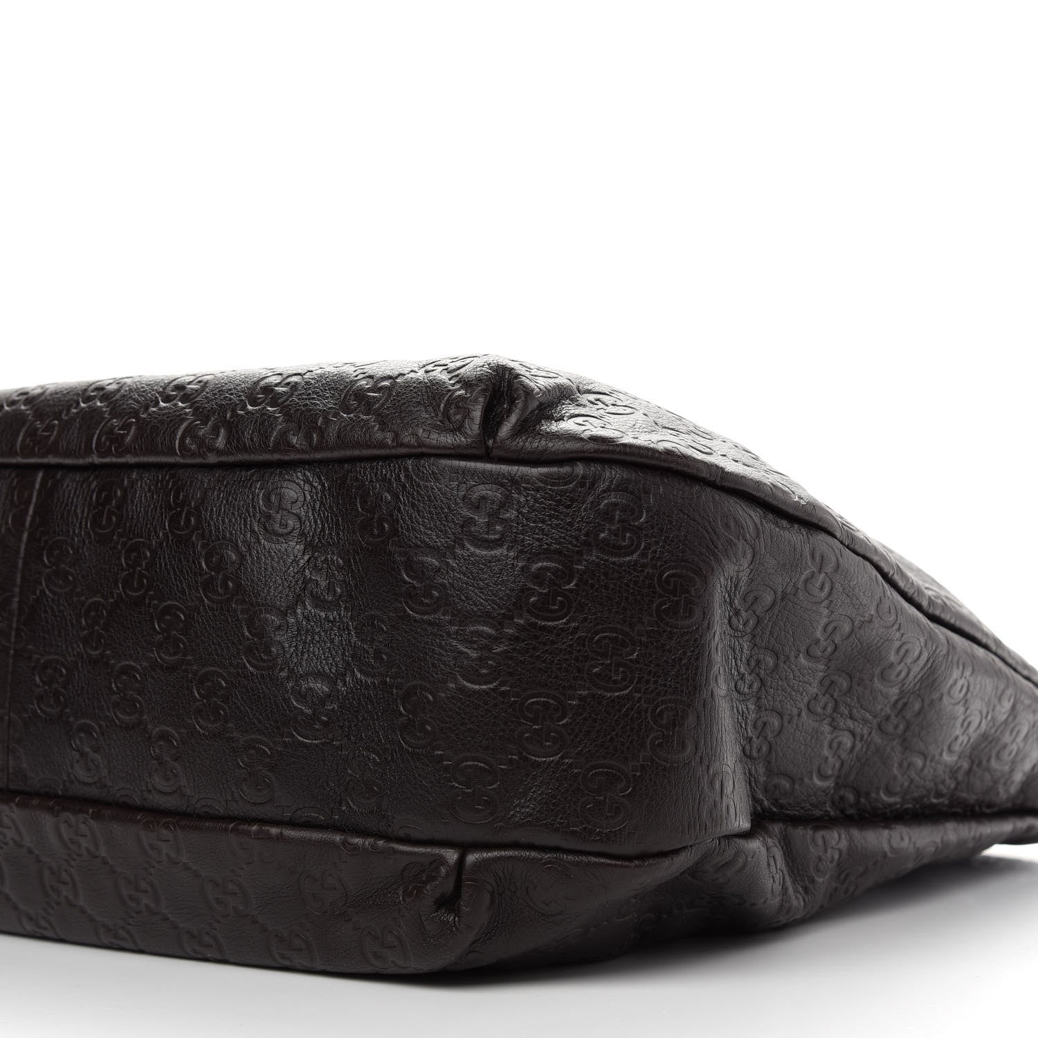 Gucci Guccissima Large New Ladies Web Hobo Dark Brown 9 of 10