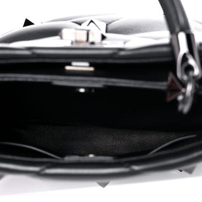 Valentino Garavani Nappa Monochrome Small Roman Stud The Handle Bag Black 6 of 11