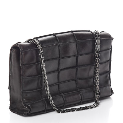 Chanel Lambskin Patchwork Medium Mademoiselle Flap Dark Brown 3 of 10
