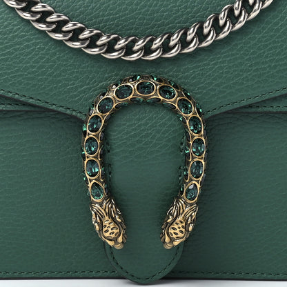 Gucci Pebbled Calfskin Small Dionysus Shoulder Bag Emerald 10 of 13