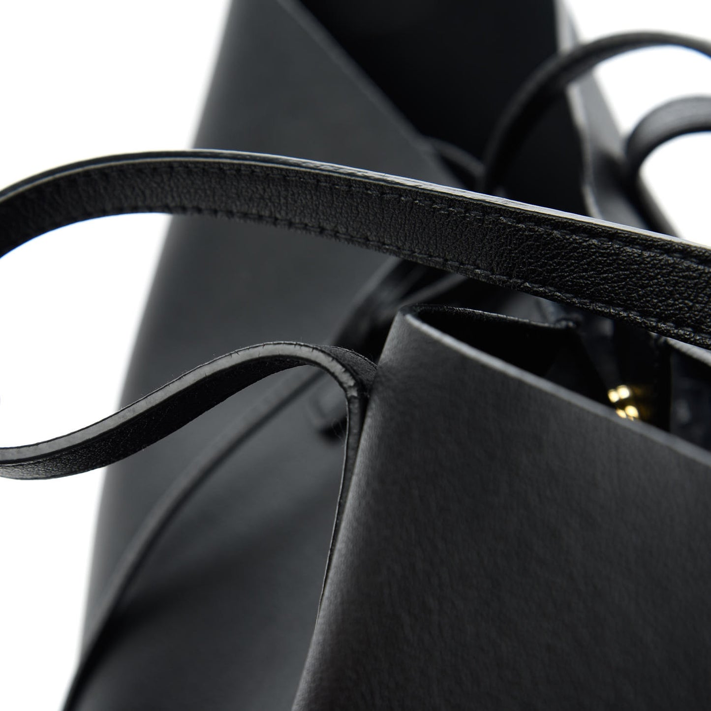 Calfskin Large Shopping Tote Black