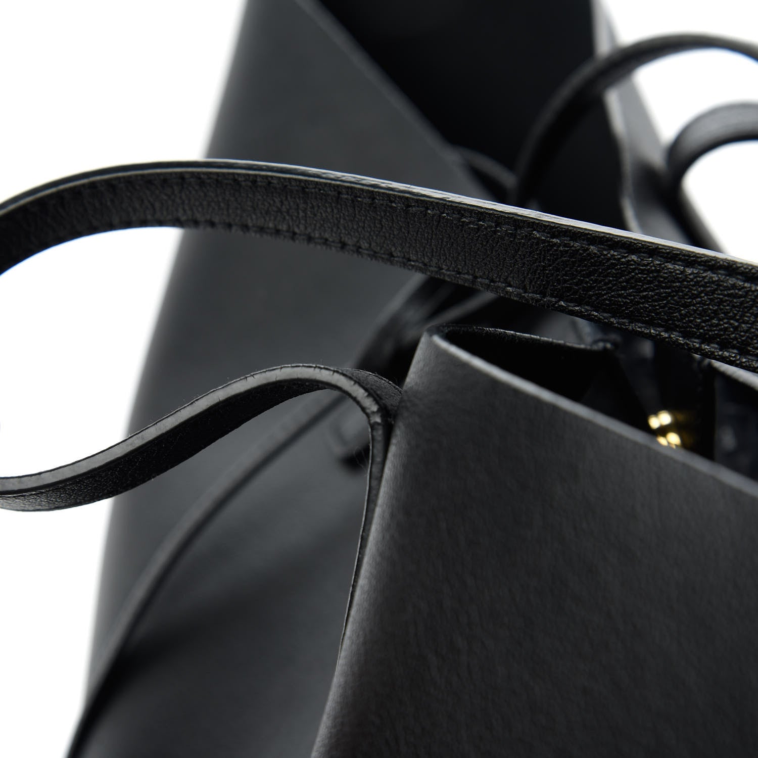 Saint Laurent Calfskin Large Shopping Tote Black 13 of 14